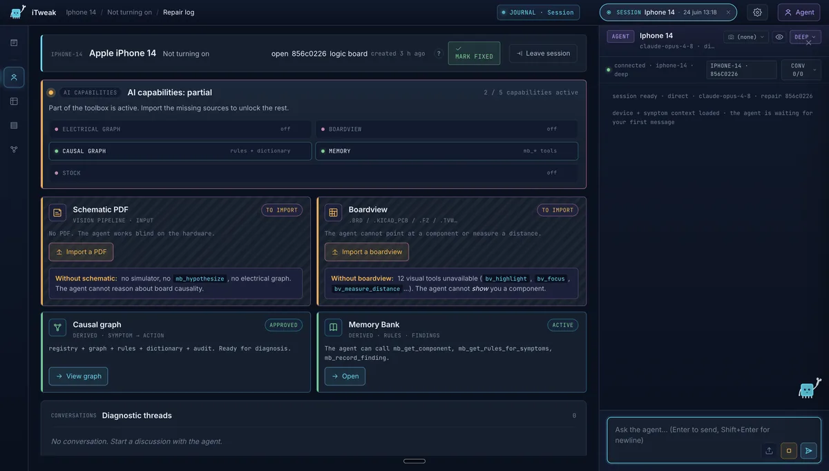 Guided diagnostic log